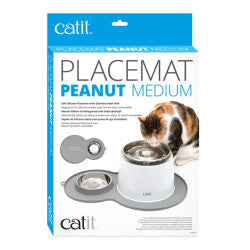 Catit Peanut Placemat Medium Grey pet product in Qatar