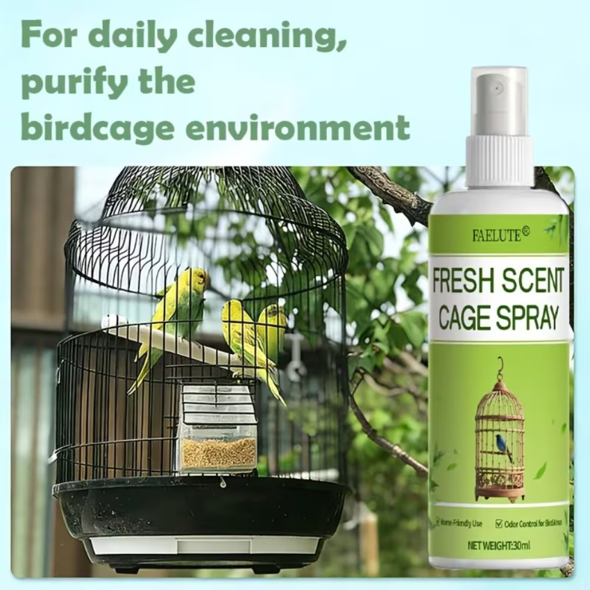FAELUTE Lavender Bird Cage Deodorizing Spray – 1pc