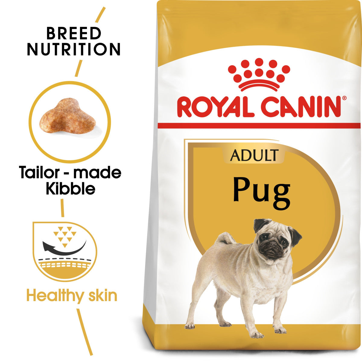 Royal Canin Pug Adult Dog Dry Food 1.5 kg pet product in Qatar