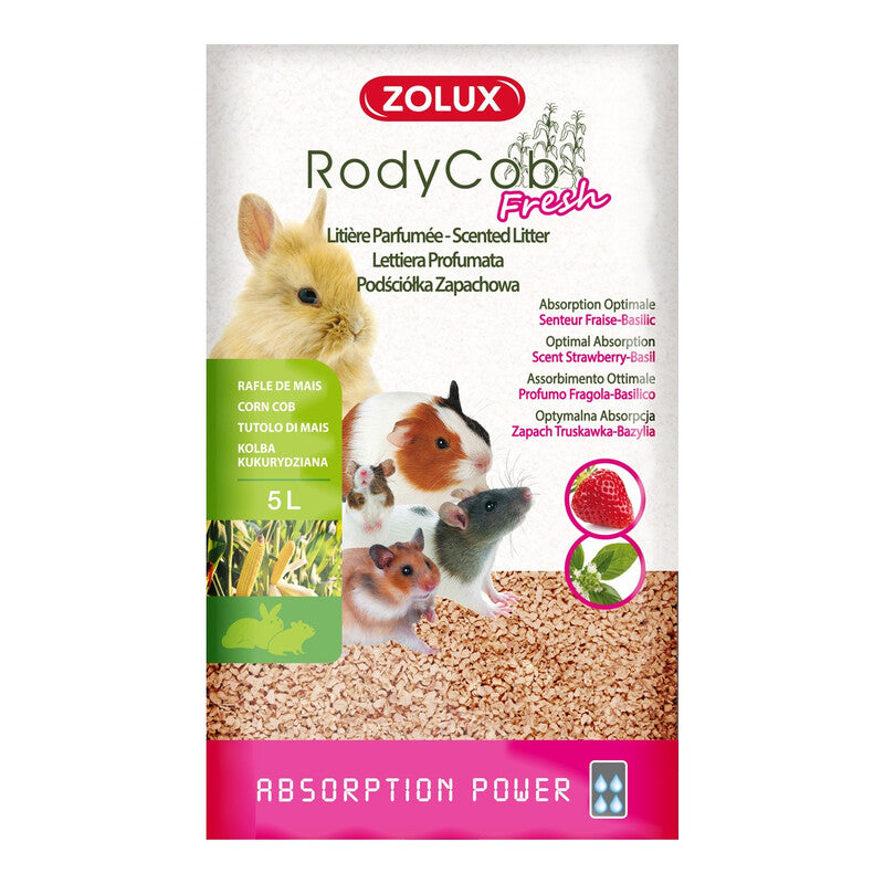 Zolux Small Pet Litter (Rabbit, Hamster) Strawberry Basil 5L pet product in Qatar