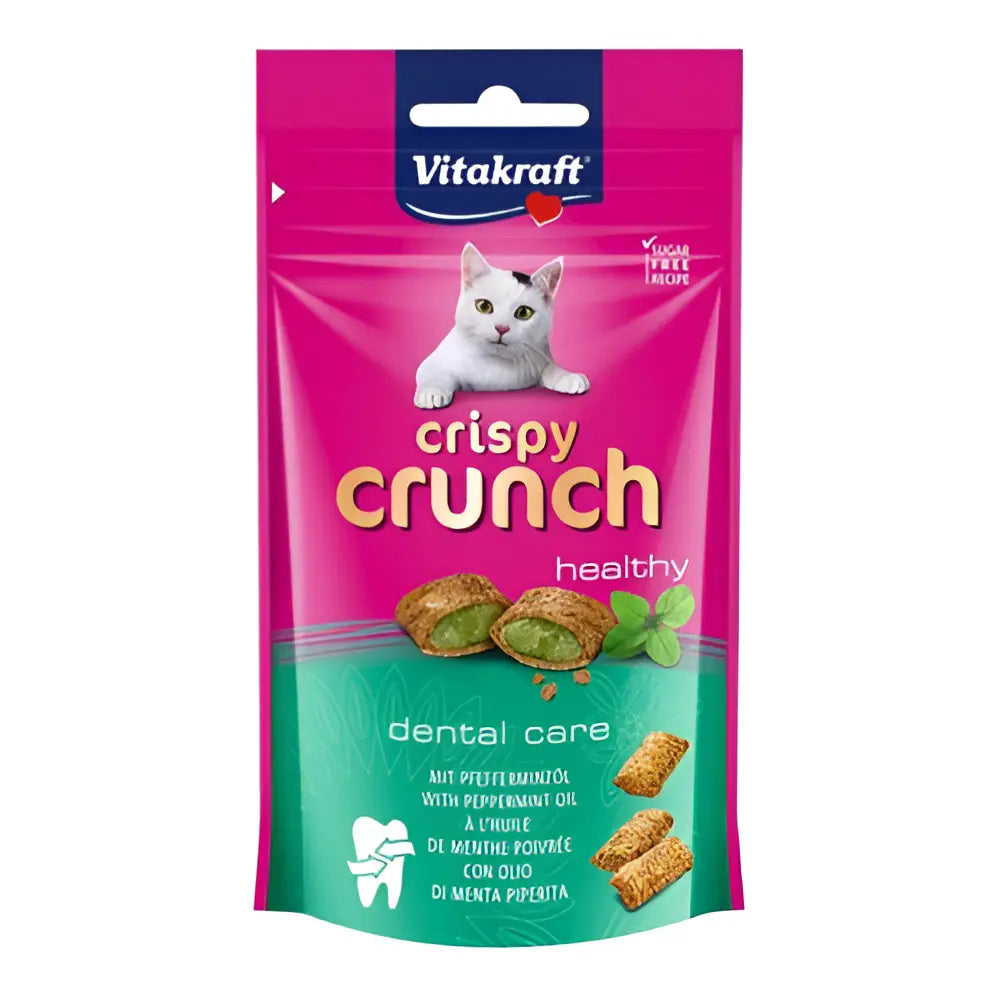 Vitakraft Crispy Crunch Dental Cat 60G pet product in Qatar