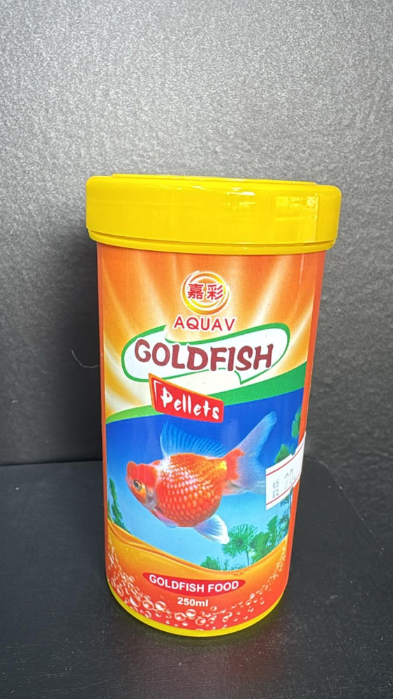 Aquav Gold fish Food Pellets 250 ML pet product in Qatar