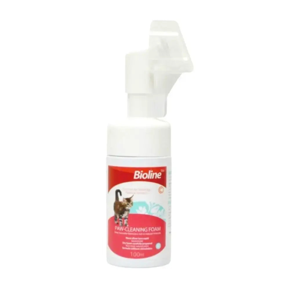 Bioline Paw Cleaning Foam For Cats 100Ml pet product in Qatar