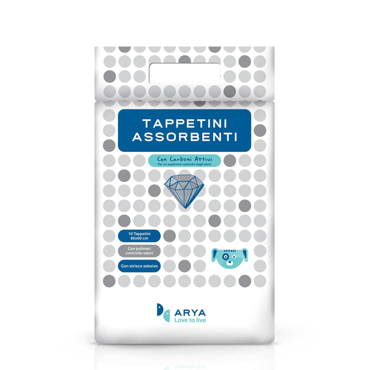 Arya Puppy Pads With Activated Carbon 60 x 90 cm 40/pk pet product in Qatar