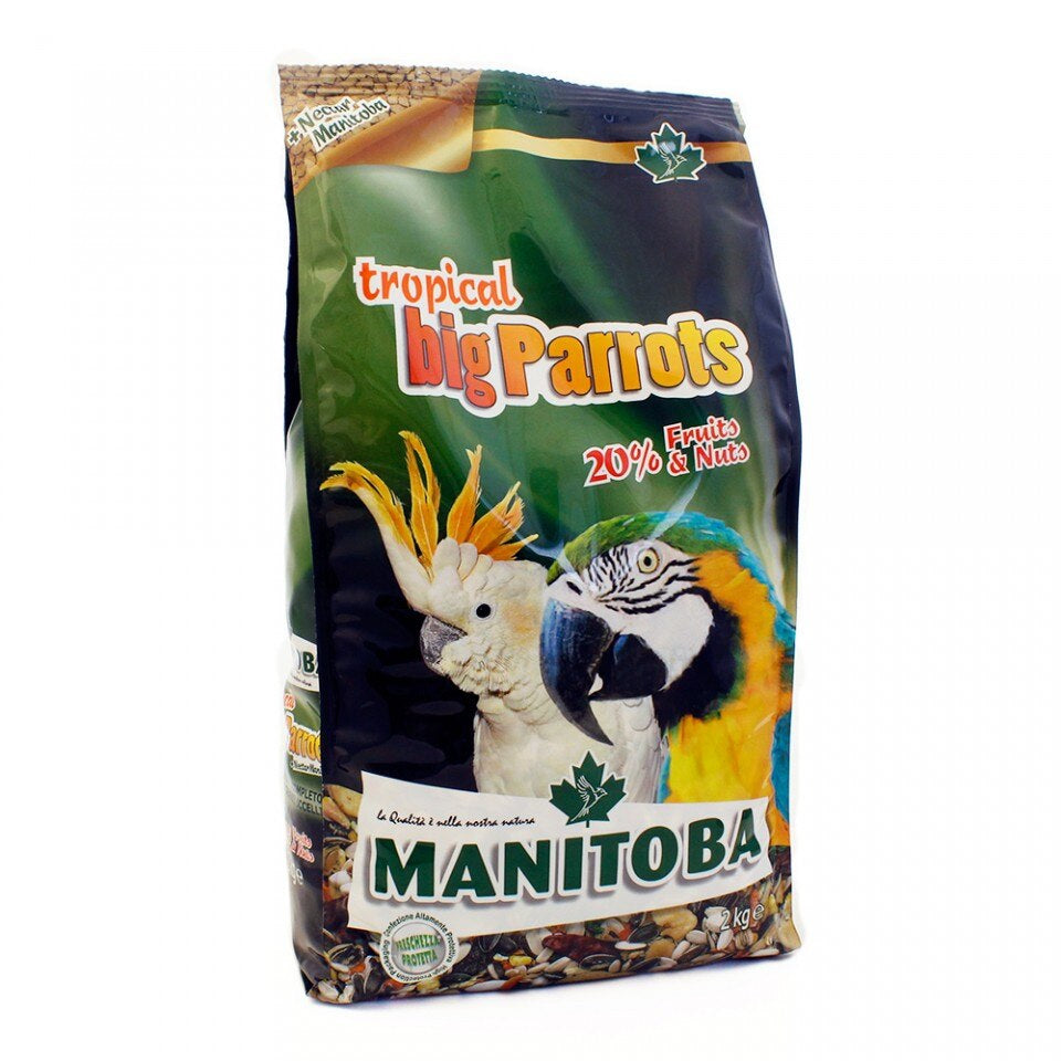 Manitoba Tropical Big Parrot Bird Food 2Kg pet product in Qatar