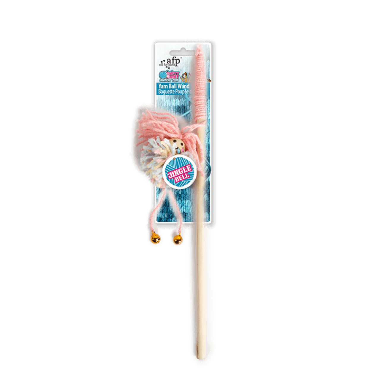 AFP Knotty Habit Yarn Ball Wand Dog & Cat Toy pet product in Qatar