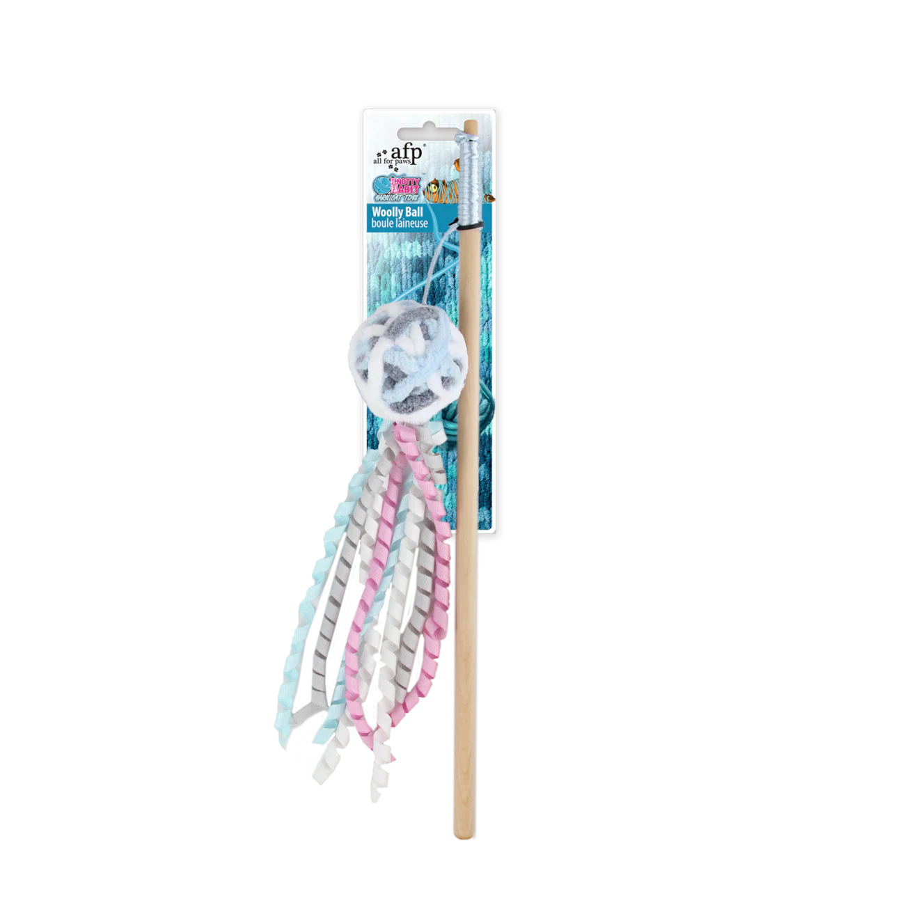 AFP Knotty Habit Woolly Ball Blue Dog & Cat Toy pet product in Qatar