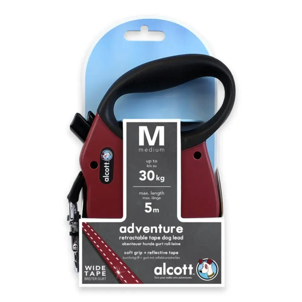 Adventure retractable leash 5 m Medium Red pet product in Qatar