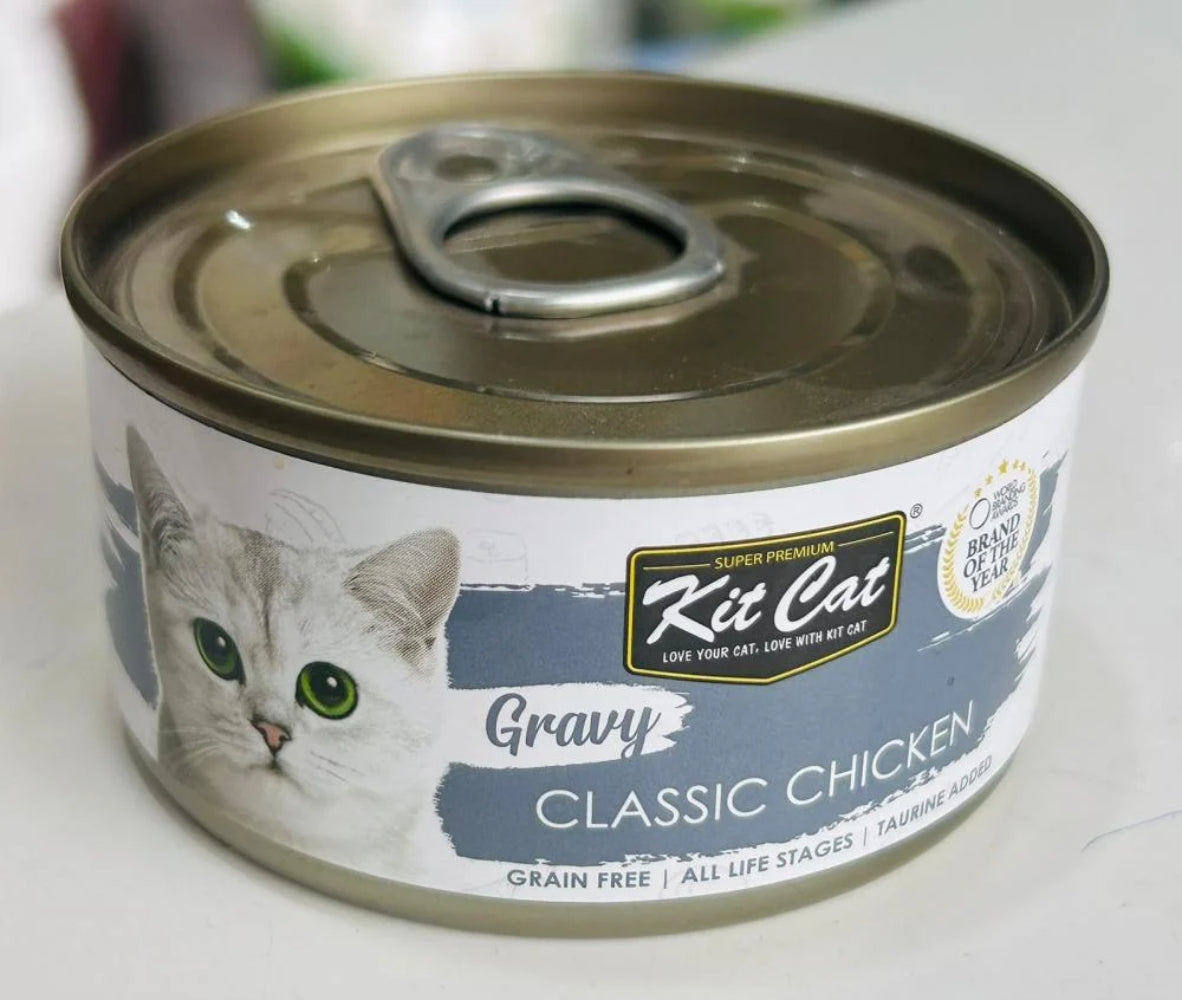Kit Cat Gravy Series Classic Chicken Cat Wet Food 70g pet product in Qatar