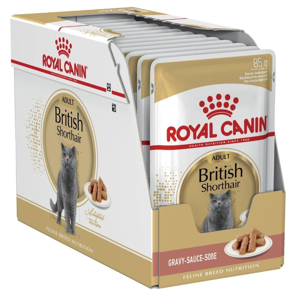 Royal Canin British Shorthair Cat Wet Pouches 85G x 12 pet product in Qatar