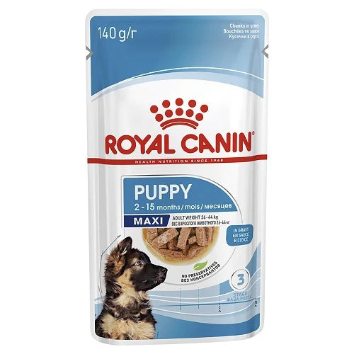 Royal Canin Maxi Puppy Wet Food Pouches 140g pet product in Qatar