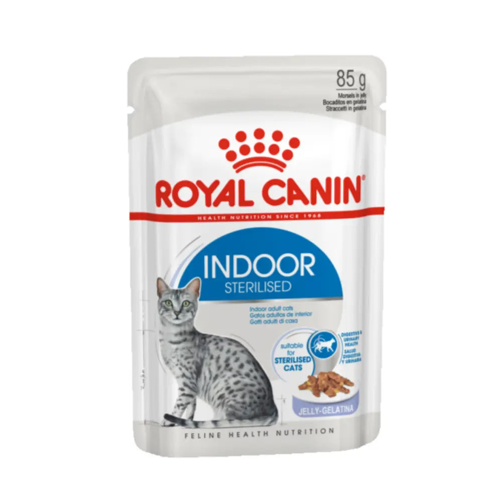Royal Canin Indoor Jelly Cat Wet Food Pouches 85g pet product in Qatar