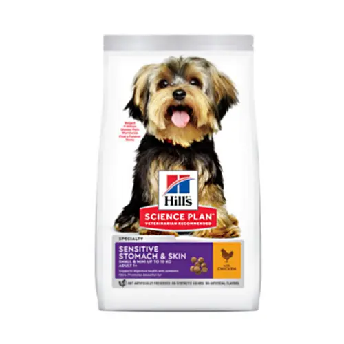 Hill's Sensitive Stomach & Skin Small & Mini Adult Dog Food With Chicken 1.5Kg