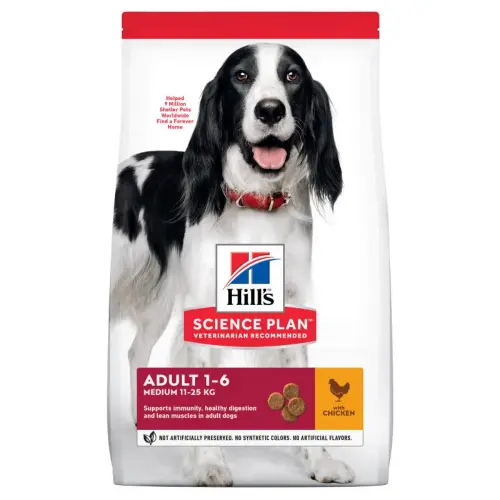 Hills M Adult Dog Chicken 2.5Kg