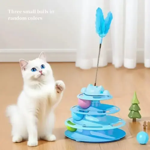 Feather Cat toy Blu
