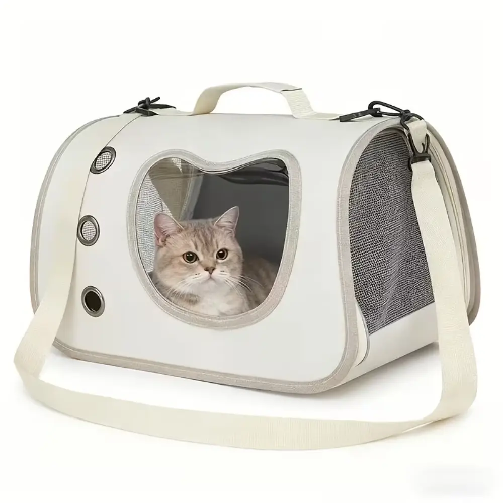 Breathable Portable Pet Carrier Bag Beige Cats & S Dogs