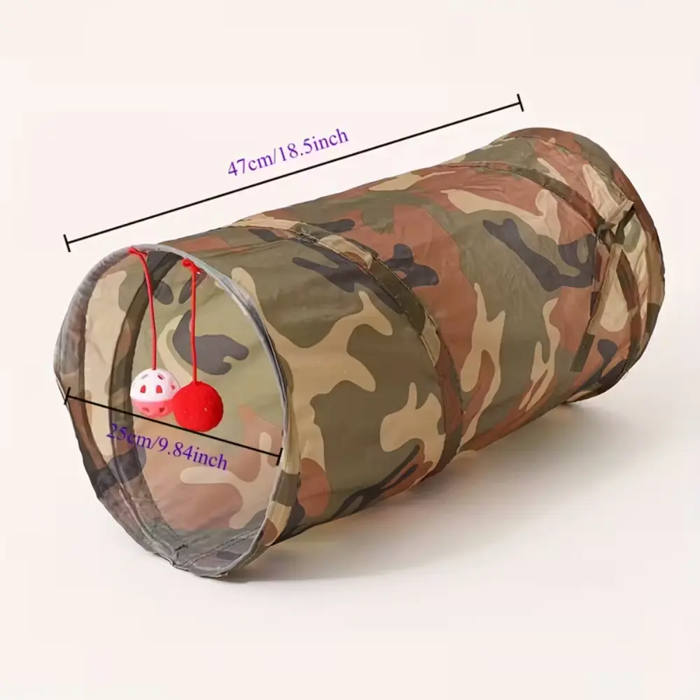 Foldable Cat Tunnel Toy Camouflage 47×25cm