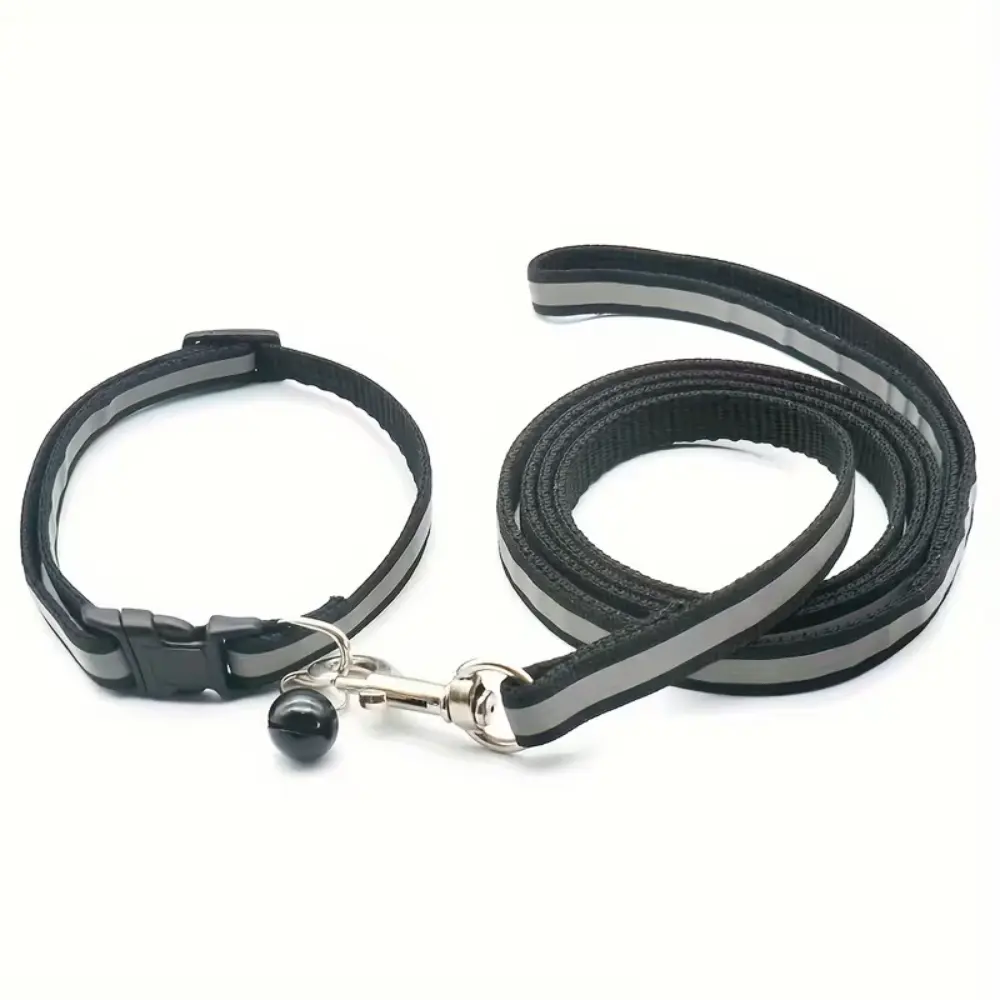 Reflective Collar & Leash Set BL by General — Pet Accessories — Pet Glow Qatar
