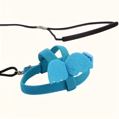 Parrot Flight Harness & Leash Deep Sky Blu One Size