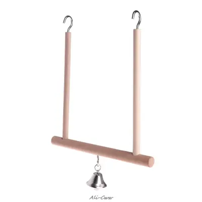Wooden Hammock Swing Toy Bell Hanging
