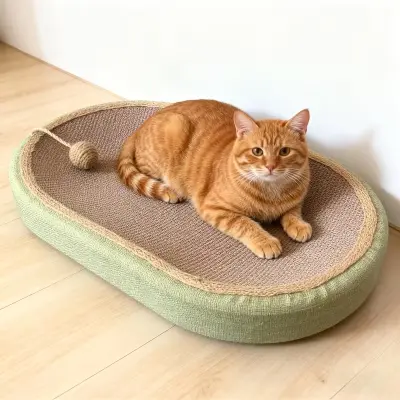 Cat Sctrach Bed 60cm x 40cm GR