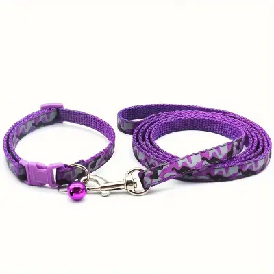 Geometric Dog Collar Leash Set PL