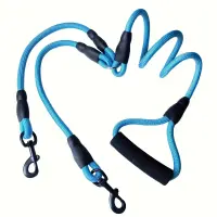 Dual Dog Leash Blu