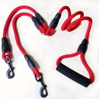 Dual Dog Leash Red