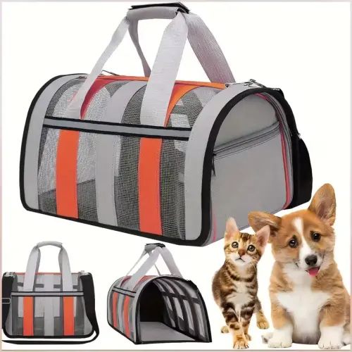 L Foldable Pet Carrier Cats Dogs