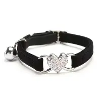 Heart Bell Cat Collar BL
