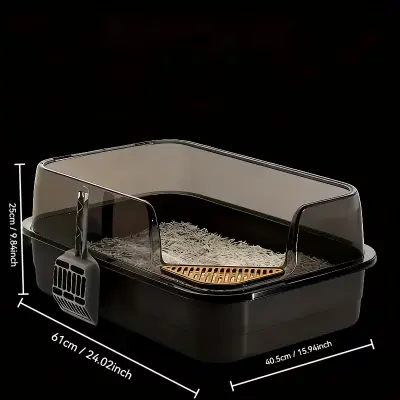 Cat Litter Box Cats Dark BL L