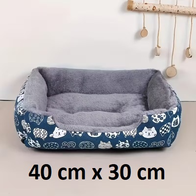 Soft Pet Mattress Blu Paw 40x30cm S Cat & Puppy by General — Pet Bedding — Pet Glow Qatar