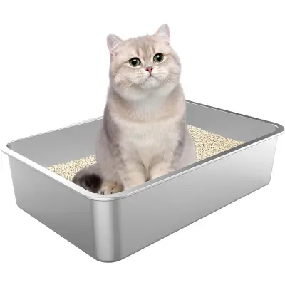 Kitten Litter Box Steel S Size 35cm x 30cm x 10cm