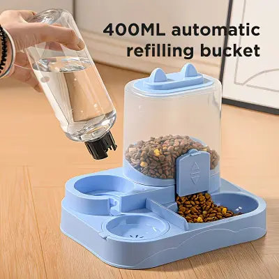Pet Feeder & Water Dispenser Cats & Dogs