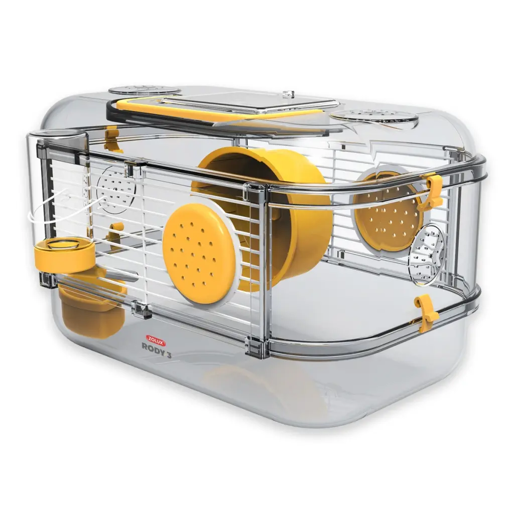 Zolux Rody 3 Mini Rodent Cage Yellow (Hamster Cage)