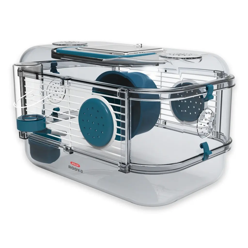 Zolux Rody 3 Mini Rodent Cage Blue (Hamster Cage)