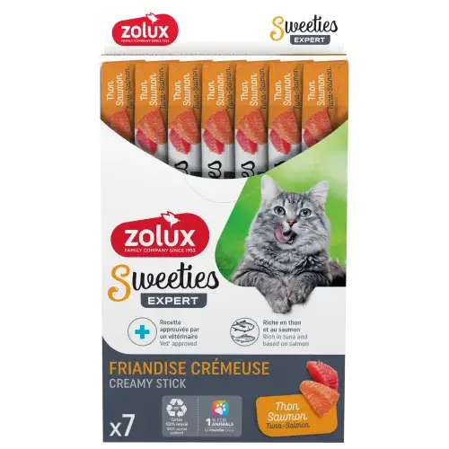 Zolux Sweeties Creamy Mixed Chicken Salmon & Crab Cat Treat