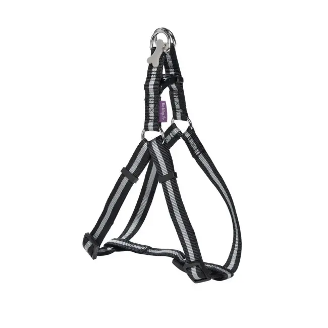 Bobby Arlequin Classic Nylon Harness Black, Medium