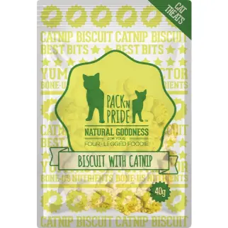 Pack N Pride Biscuit COD & Catnip 40g