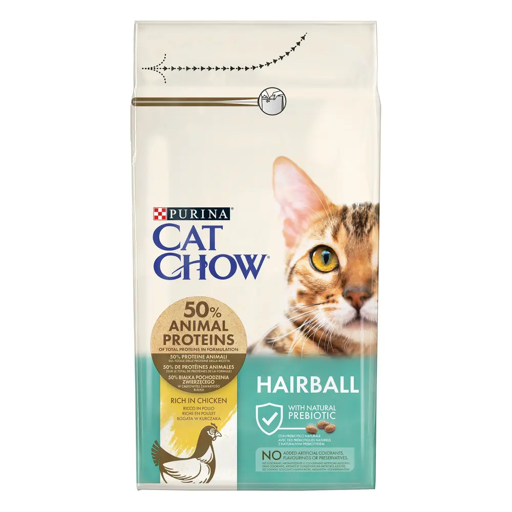 Cat Chow Hairball Control Chicken 1.5Kg