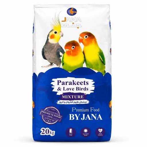 Jana Parakeets and Love Birds Mixed Bird Food 20 Kg