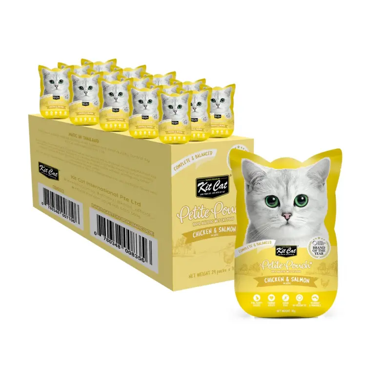 Kit Cat Petite Pouch 70g Chicken & Salmon