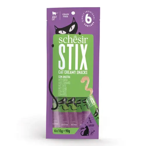 Schesir Stix Pouch Treats Duck 15g