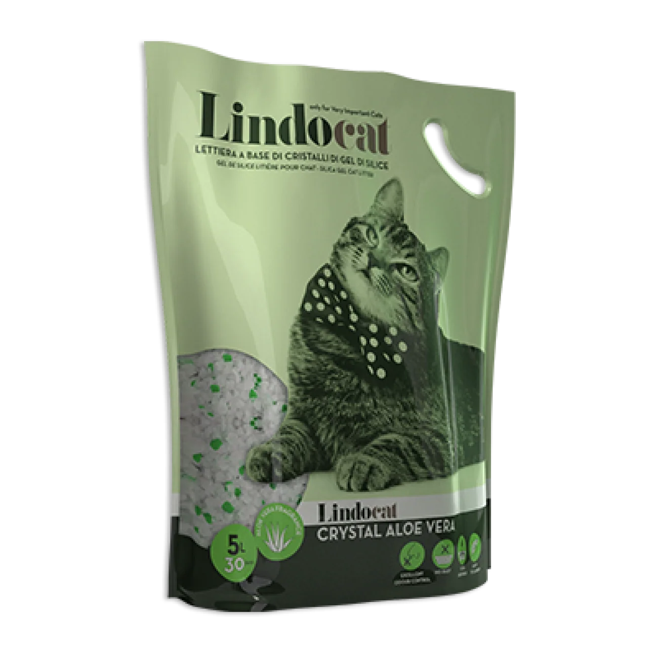 LindoCat Crystal Aloe Vera Scent (Silica Gel) Cat Litter 5L