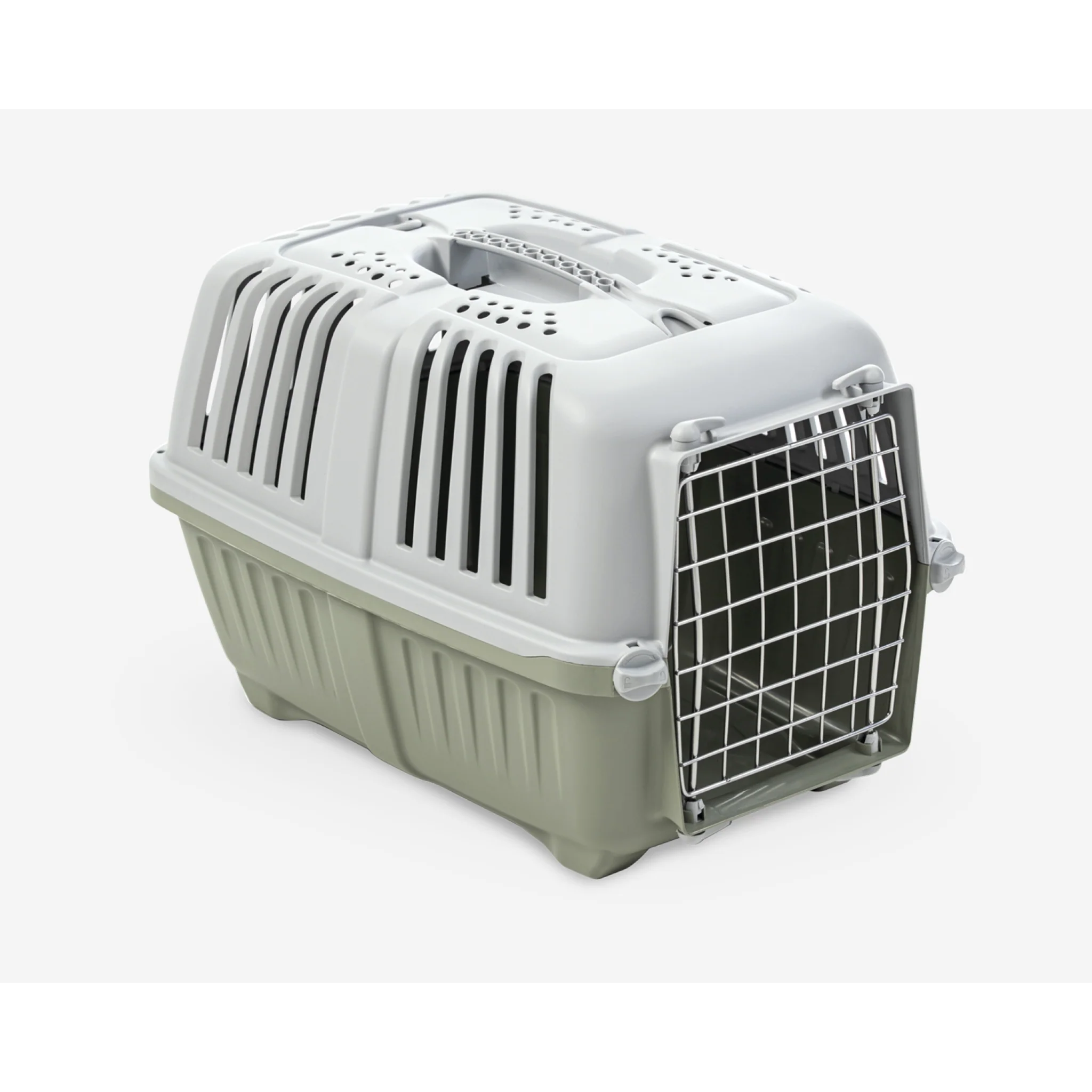 Pratiko 2 Pet Carrier Light Green Medium by MPS2 — Pet Carriers — Pet Glow Qatar