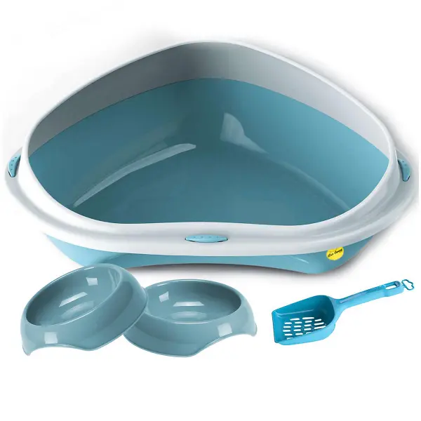 Gemini Cat Litter Tray Light Blu 28*42*9 cm