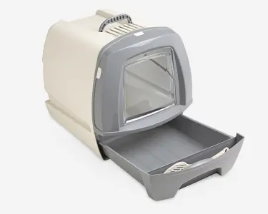 80s Cat Litter Box Drawer Grey 50 x 40 x 42 cm