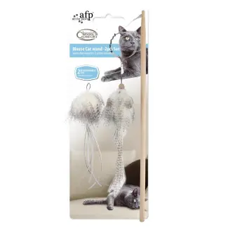 AFP Classic Comfort Mouse Cat Wand Set by AFP — Pet Toys — Pet Glow Qatar