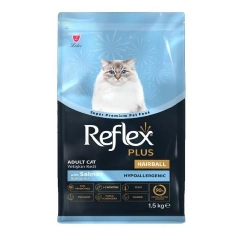Reflex Plus Hairball Salmon - Adult Dry Cat Food 1.5 Kg