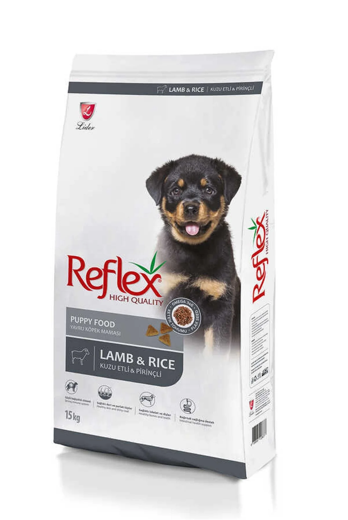 Reflex Puppy Dry Food Lamb 15Kg by Linder — Dog Dry Food — Pet Glow Qatar